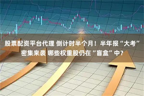 股票配资平台代理 倒计时半个月！半年报“大考”密集来袭 哪些权重股仍在“盲盒”中？