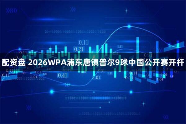 配资盘 2026WPA浦东唐镇普尔9球中国公开赛开杆